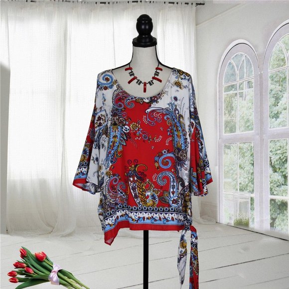 Melissa Paige Tops - NWOT Plus Melissa Paige Butterfly Sleeve Top 2X